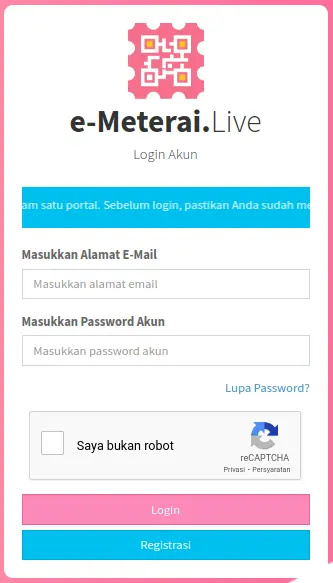 Landing E-Meterai