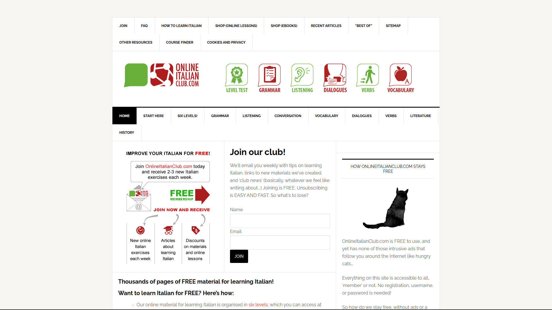 Online Italian Club